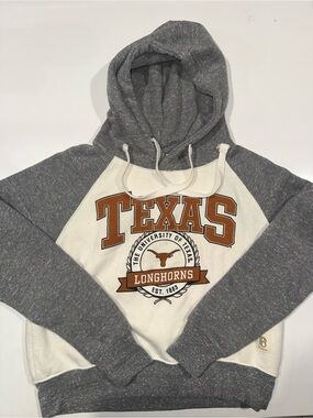 Pressbox Gray & White Texas Longhorns Pullover Hoodie